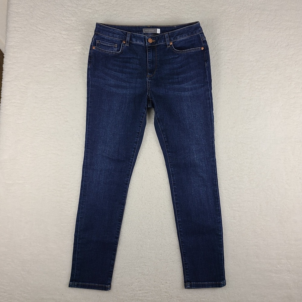 Mint Velvet Jeans Womens 8‎ US 12 UK Blue Skinny Dark Wash Denim